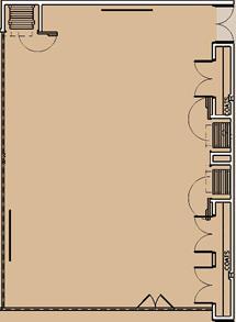 Map of Combo Room West at the Lunda Center.