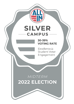 All In Silver Campus Award for the 2022 Midterm Election.