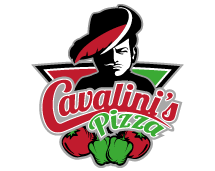 Cavalini's Pizza logo.