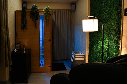 A view of the Rejuvenation Room at the Wellness Center.