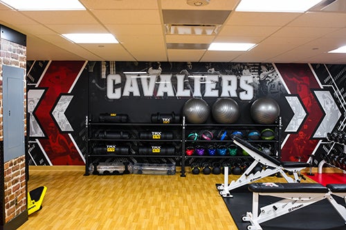 The Wellness Cetner has weights, exercise balls, and other tools to enhance your workout.