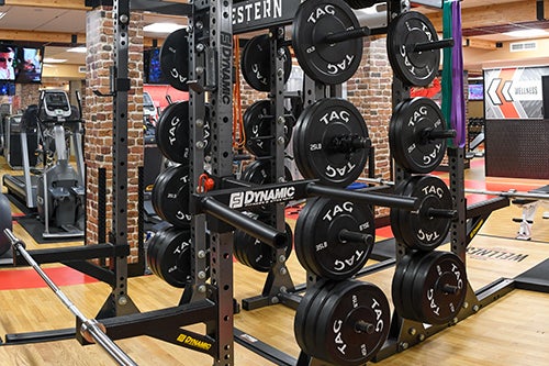 Increase strength and improve muscle mass with free weights.