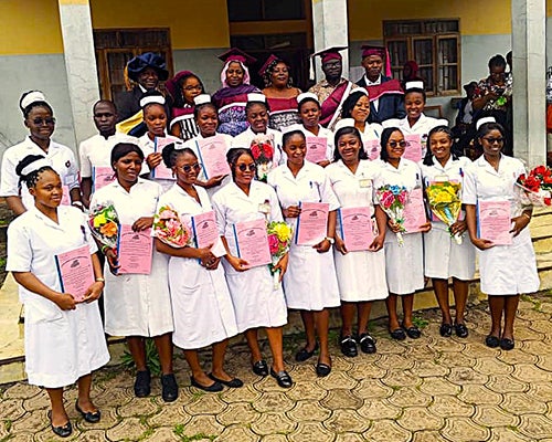Nursing students in Kumbo, Cameroon