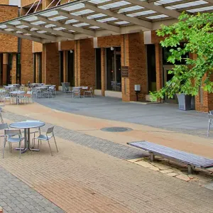 Western's Cleary Courtyard, showing Kumm Center
