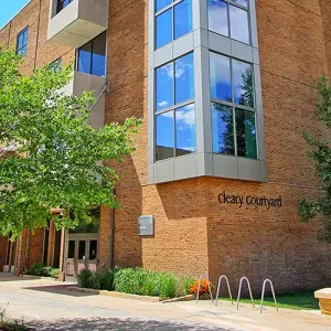 Outside view of the Kumm Center building