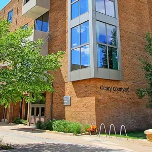 Outside view of the Kumm Center building