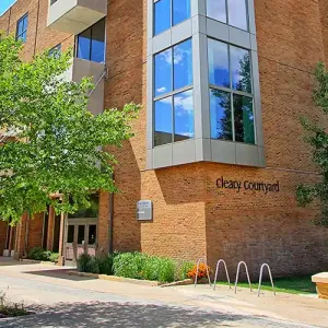 Outside view of the Kumm Center building