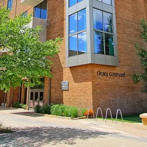 Outside view of the Kumm Center building