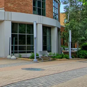 Outside view of the Lunda Center building