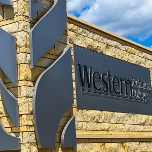 Western monument sign