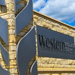 Western monument sign