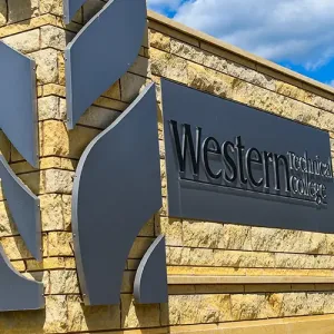 Western monument sign