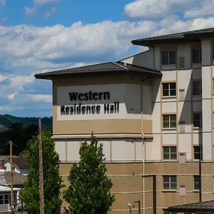 Outside view of Western's Residence Hall
