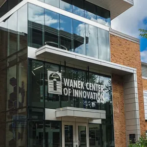 Outside view of Western's Wanek Center of Innovation building