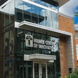 Outside view of Western's Wanek Center of Innovation building