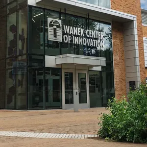 Outside view of Western's Wanek Center of Innovation building
