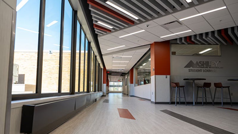 Image of the second floor of the Wanek Center of Innovation