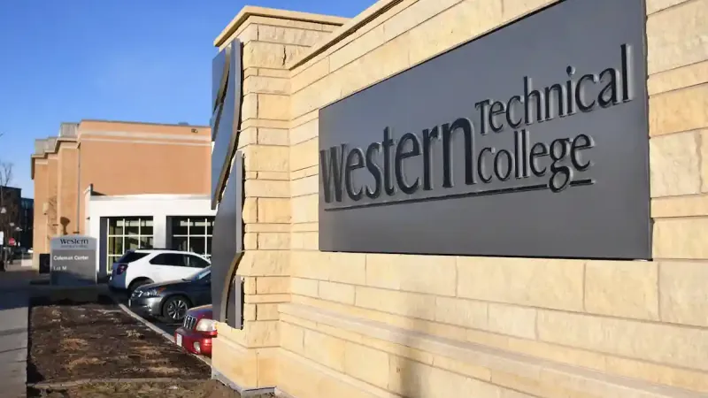Western Technical College monument sign. 