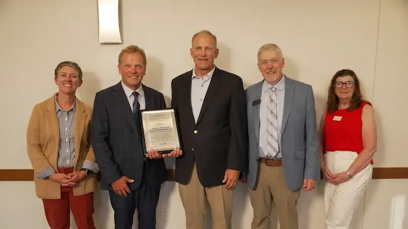 Five people accept Futuremaker award. 