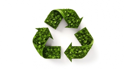 recycle logo with a twist recycle