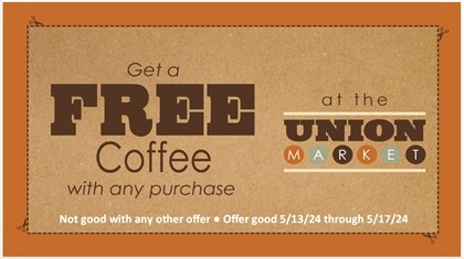 Get a Free Coffee with any Purchase