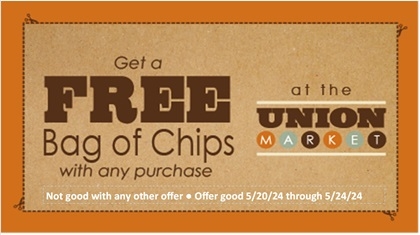 Get a Free Bag of Chips with any Purchase