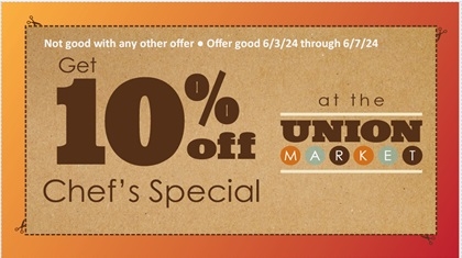 Get 10% Off Chef's Special