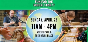 Earth Fair fun events and activities, including a cute goat Earth with events details and participant pictures