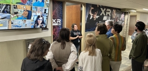 Ukrainian delegates tour Western XR Lab